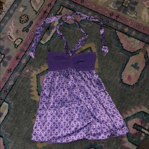 Bebe Purple Silk Tank